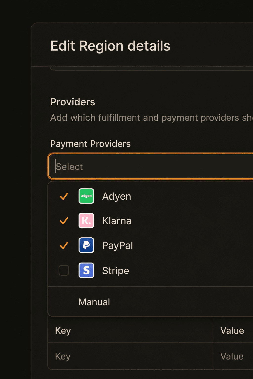 Localize payment options