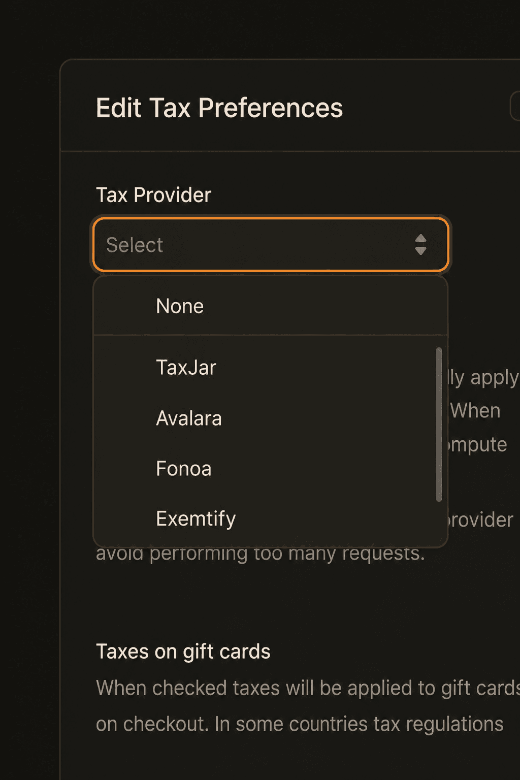 External tax services
